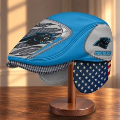 Carolina Panthers NFL Flat Cap with Foldable Ear Flaps M99