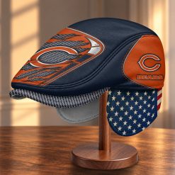 Chicago Bears NFL Flat Cap with Foldable Ear Flaps M99