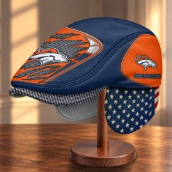 Denver Broncos NFL Flat Cap with Foldable Ear Flaps M99
