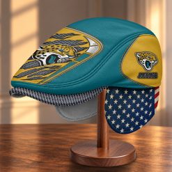 Jacksonville Jaguars NFL Flat Cap with Foldable Ear Flaps M99
