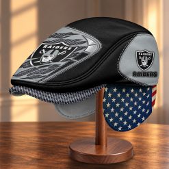 Las Vegas Raiders NFL Flat Cap with Foldable Ear Flaps M99