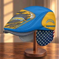 Los Angeles Chargers NFL Flat Cap with Foldable Ear Flaps M99