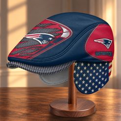 New England Patriots NFL Flat Cap with Foldable Ear Flaps M99