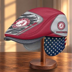 Alabama Crimson Tide NCAA Flat Cap with Foldable Ear Flaps M99