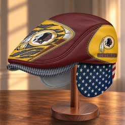 Washington Redskins NFL Flat Cap with Foldable Ear Flaps M99
