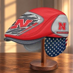 Nebraska Cornhuskers NCAA Flat Cap with Foldable Ear Flaps M99