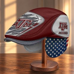 Texas AM Aggies NCAA2 Flat Cap with Foldable Ear Flaps M99