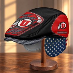 Utah Utes NCAA2 Flat Cap with Foldable Ear Flaps M99