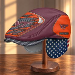 Virginia Tech Hokies NCAA2 Flat Cap with Foldable Ear Flaps M99
