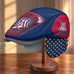 Arizona Wildcats NCAA3 Flat Cap with Foldable Ear Flaps M99