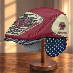 Boston College Eagles NCAA4 Flat Cap with Foldable Ear Flaps M99