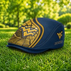 West Virginia Mountaineers NCAA2 Jeff Cap, Flat Cap M97