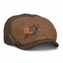 Miami Hurricanes NCAA Newsboy Cap, Bakerboy Cap M08