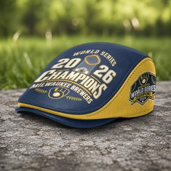 Milwaukee Brewers MLB WORLD SERIES CHAMPIONSHIP Flat Cap C03