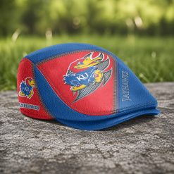 Kansas Jayhawks NCAA Jeff Cap, Flat Cap N01
