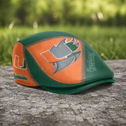 Miami Hurricanes NCAA Jeff Cap, Flat Cap N01
