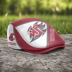 Washington State Cougars NCAA3 Jeff Cap, Flat Cap N01