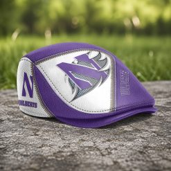 Northwestern Wildcats NCAA4 Jeff Cap, Flat Cap N01