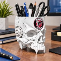 Atlanta Falcons NFL Pen Holder Skull 4 Colors M01