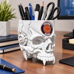 Chicago Bears NFL Pen Holder Skull 4 Colors M01