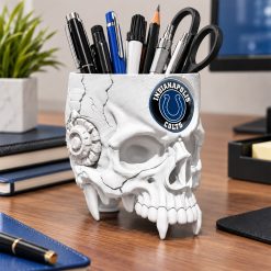 Indianapolis Colts NFL Pen Holder Skull 4 Colors M01