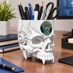 Jacksonville Jaguars NFL Pen Holder Skull 4 Colors M01