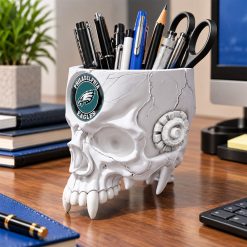Philadelphia Eagles NFL Pen Holder Skull 4 Colors M01