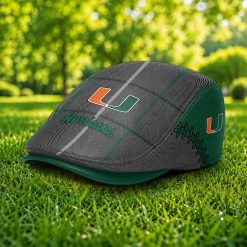 Miami Hurricanes NCAA Jeff Cap, Flat Cap M67