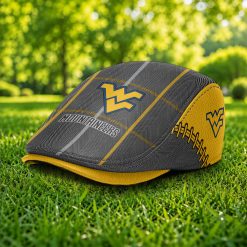 West Virginia Mountaineers NCAA2 Jeff Cap, Flat Cap M67