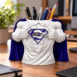 Baltimore Ravens NFL Superman Pen Holder-Print 3D M03
