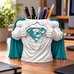 Miami Dolphins NFL Superman Pen Holder-Print 3D M03