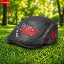 Wisconsin Badgers NCAA Jeff Cap, Flat Cap N03