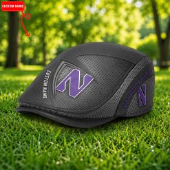 Northwestern Wildcats NCAA4 Jeff Cap, Flat Cap N03