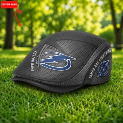 Tampa Bay Lightning NHL Beret Cap, Flat Cap N03