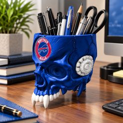 Buffalo Bills NFL Pen Holder Skull 4 Colors M01