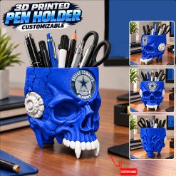 Dallas Cowboys NFL Pen Holder Skull M02