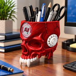Tampa Bay Buccaneers NFL Pen Holder Skull 4 Colors M01